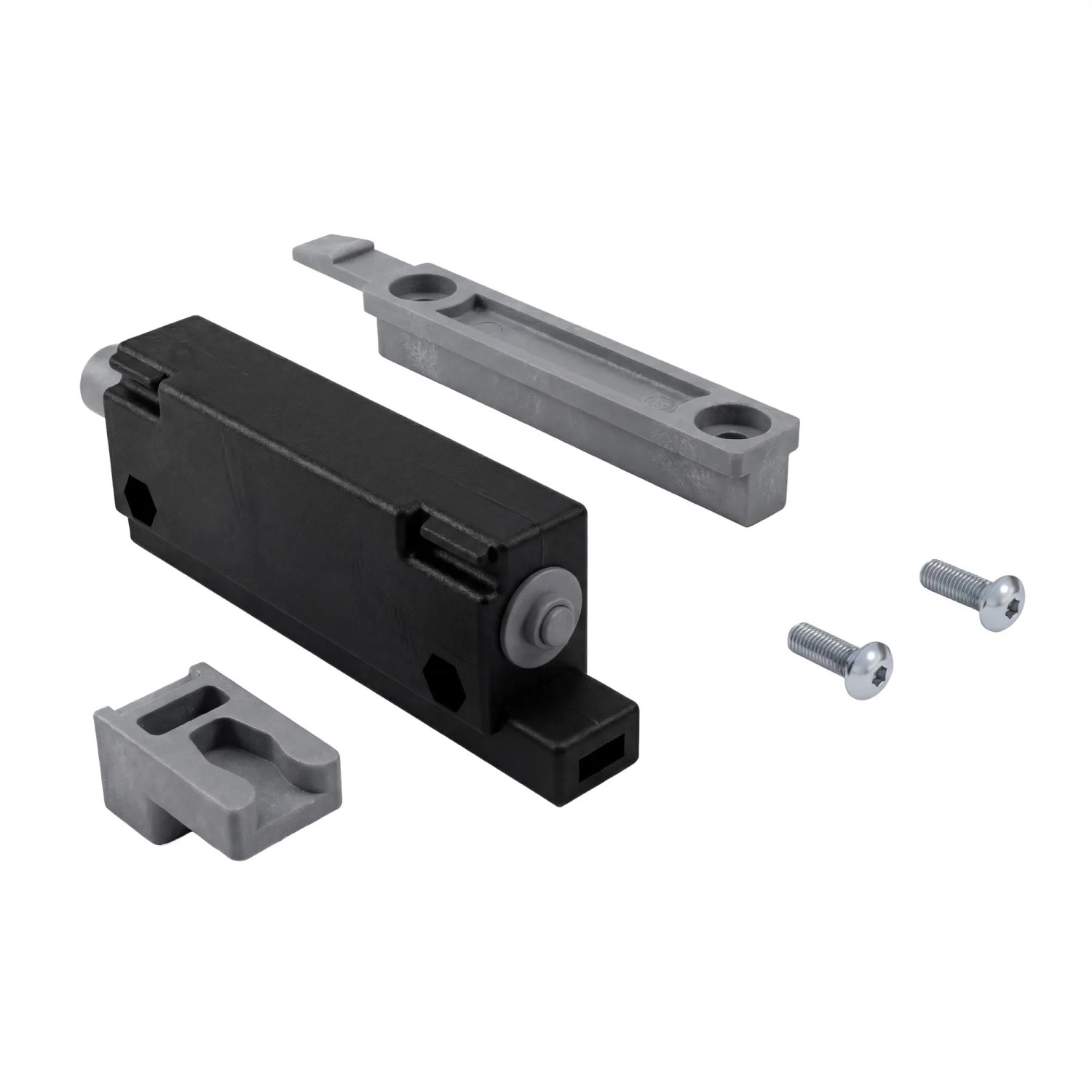 Drucktüröffner Push2open PurePocket f. Schiebetürsysteme aus Glas & Holz Schwarz