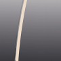 Moderne LED-Stehleuchte Dubai in Chrom mit Touch-Dimmer und warmweißem Licht.