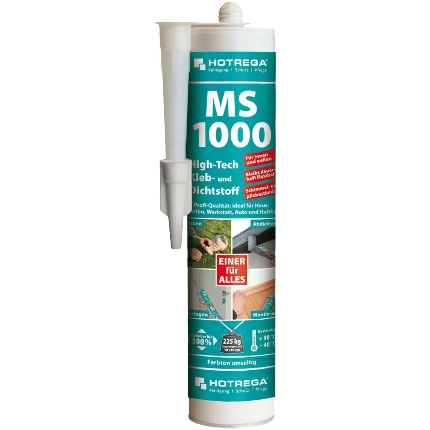 Hotrega Ms 1.000 Kleb- und Dichtstoff 5 X 290 ml Transparent