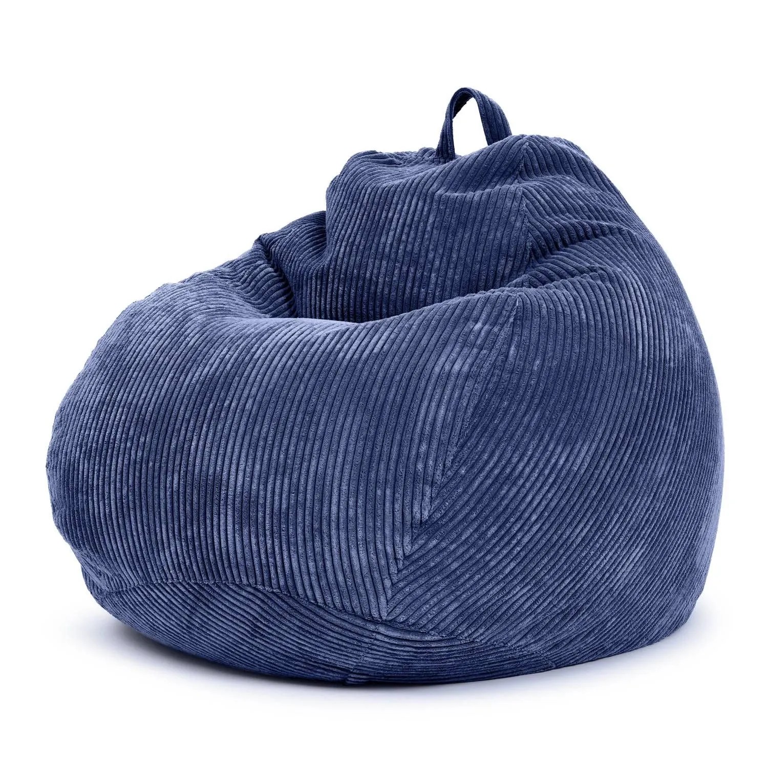 Green Bean Sitzsack Scoop 90 x 110 cm Waschbarer Bezug mit EPS-Perlen-Füllung Dunkelblau