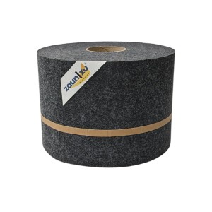 zaunzu Sichtschutz Design Vlies Rolle, 35m, Anthrazit für Doppelstabmattenzaun.