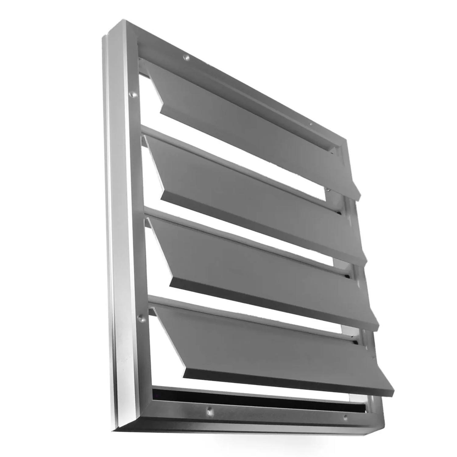 Häusler Überdruck Lamellengitter LG 4646 GL Alu 455 x 455mm Abluftgitter