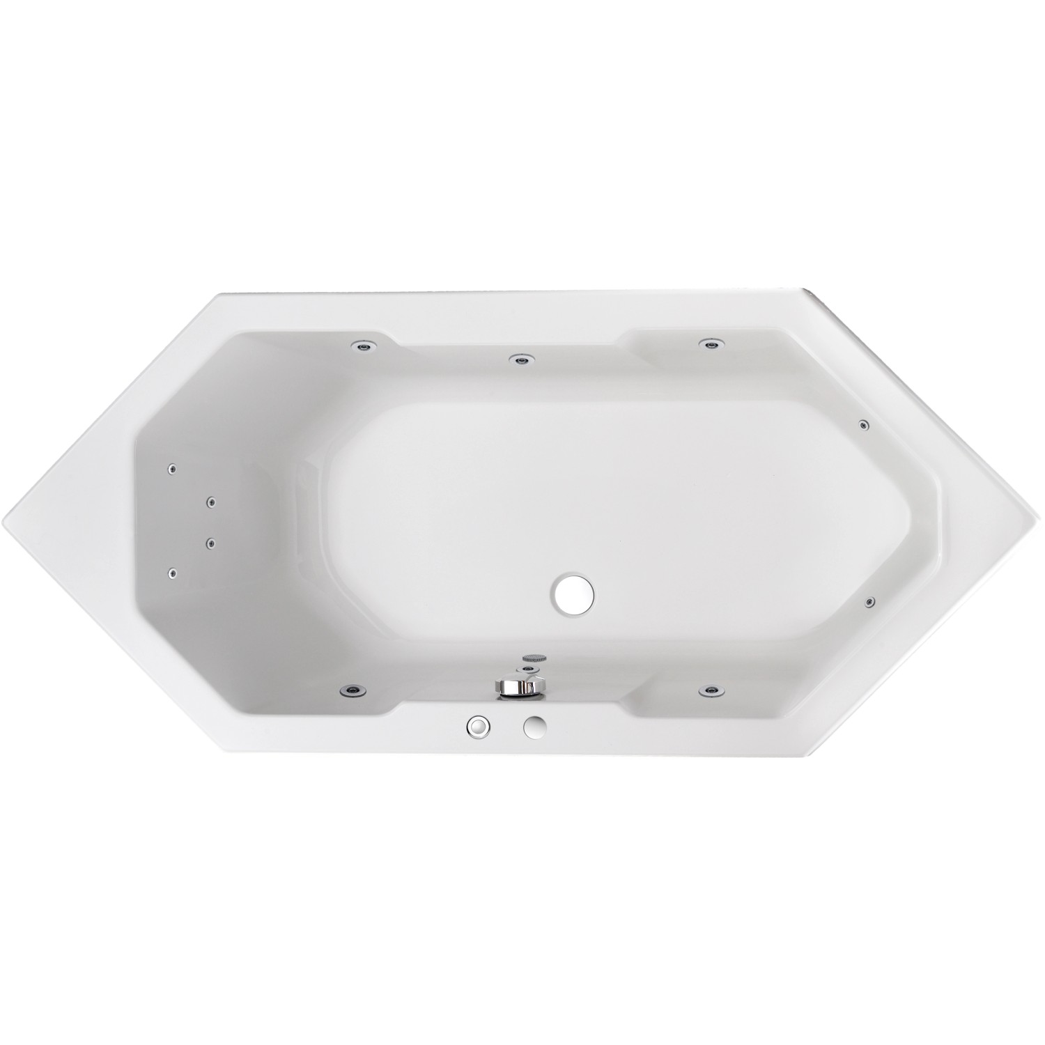 Ottofond Whirlpool Sierra Komfort 180 cm x 80 cm Weiß