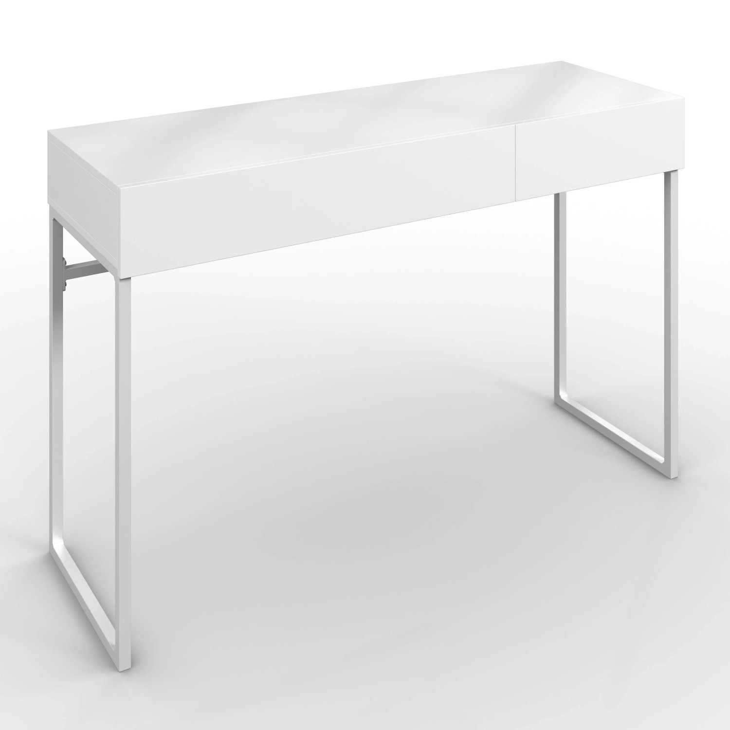Bessagi Home Konsolentisch Finn Weiß Metall/MDF