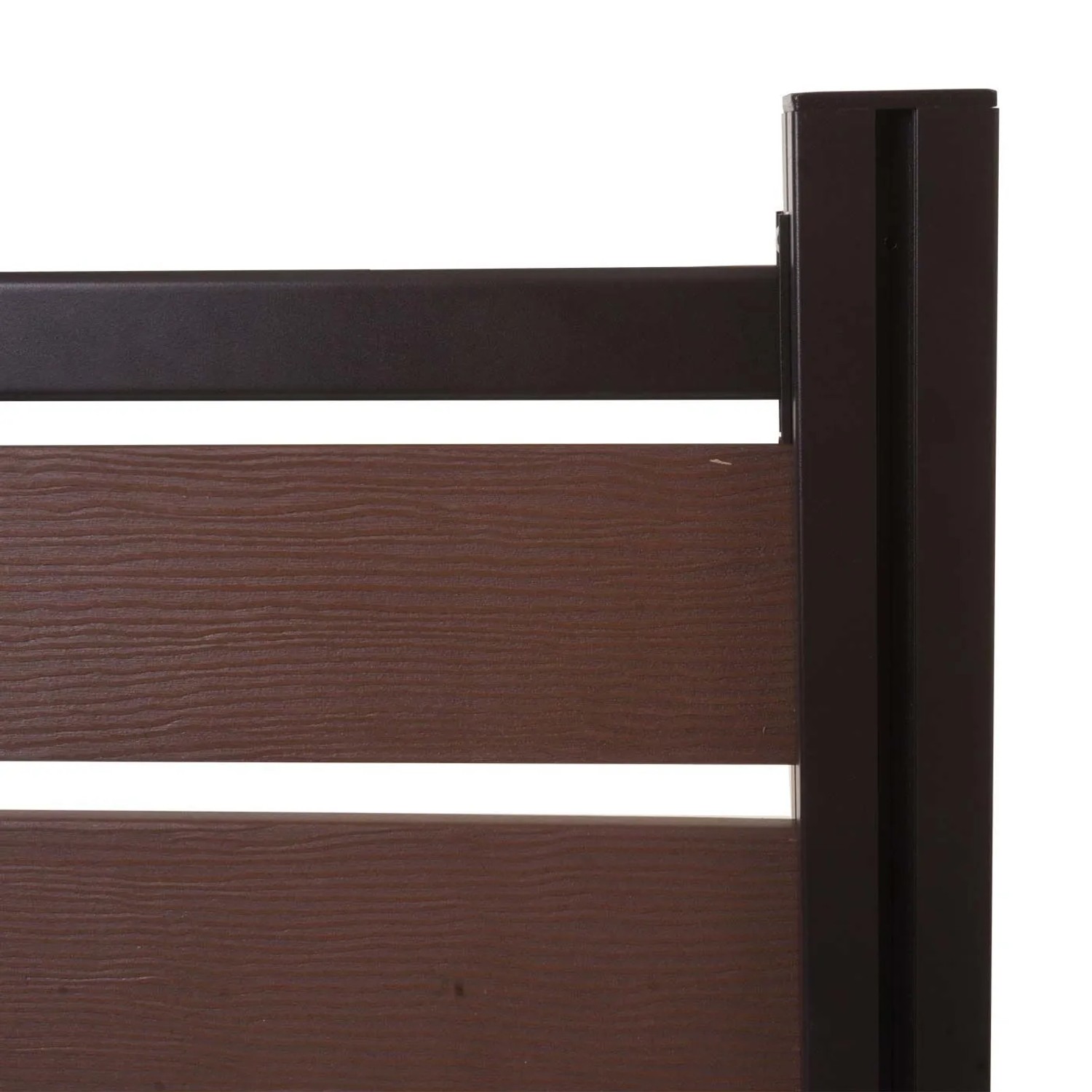 MCW Alu Mülltonnen-Zaun K57 Braun 130x110x6cm_6