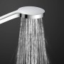 Schütte Samoa Rain Handbrause, Chrom-Anthrazit, mit Wasserstrahl.