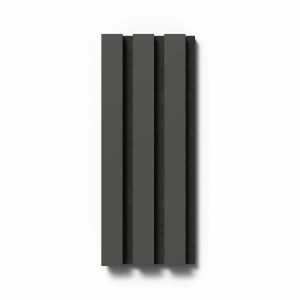 Akustikpaneel-Muster Linoleum Iron, schwarzer Filz, 29,5x15cm, für Wand- und Deckenverkleidung.