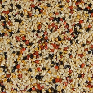 Terralith Buntsteinputz Mosaikputz 2mm 14 kg BSP76 Beige Gelb Rot Schwarz