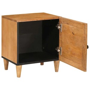 vidaXL Nachttisch Hellbraun 40 x 33 x 46 cm Massives Mangoholz 4018076