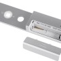 HmIP Fenstergriffsensor: Silberner Sensor mit offener Batterieklappe für Hausautomation.