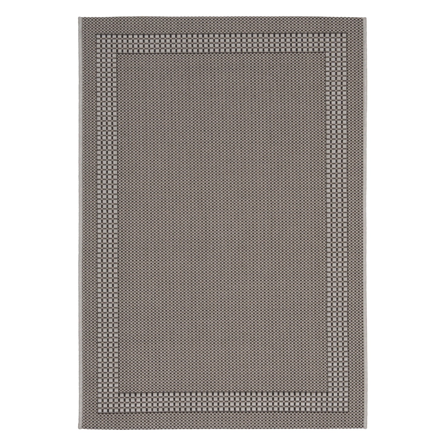 Based Flachwebteppich Naomi 1 in Anthrazit ca. 100x150cm