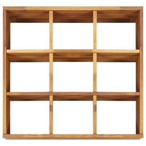 vidaXL Hochbeet aus Akazienholz mit 9 Fächern für Kräuter, 60x60x15 cm.