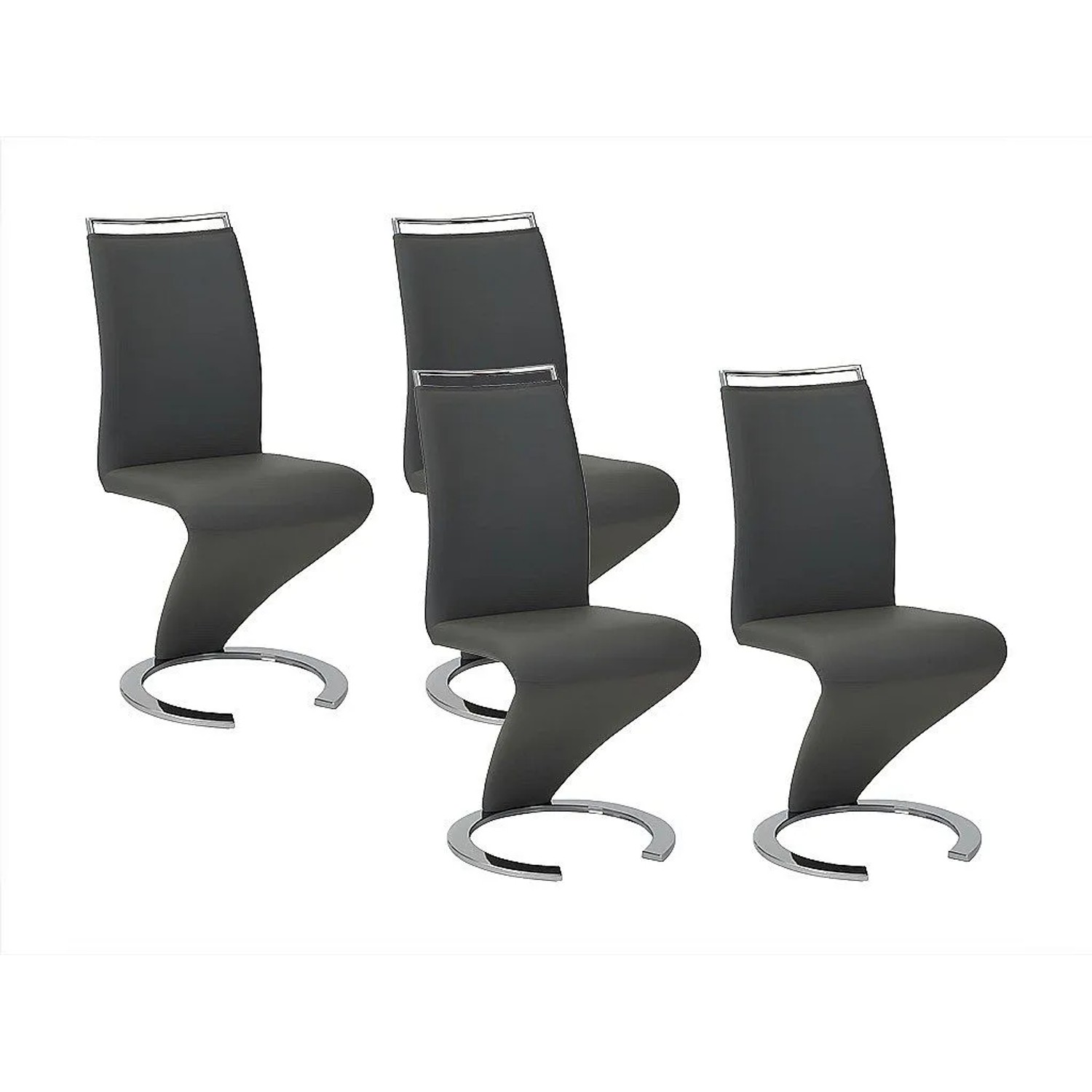Vente-unique Stuhl Twizy Schwarz 61 cm