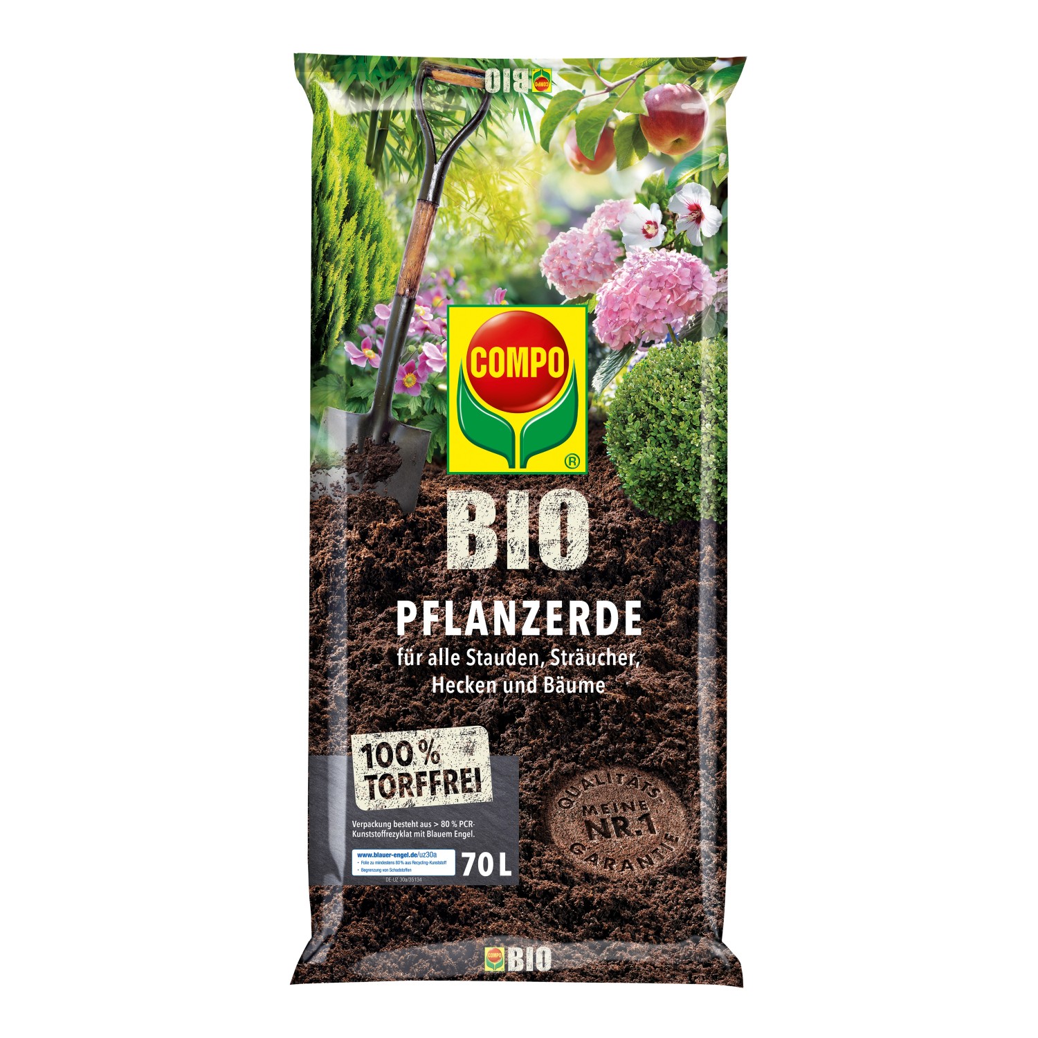Compo Bio Pflanzerde torffrei 70 l
