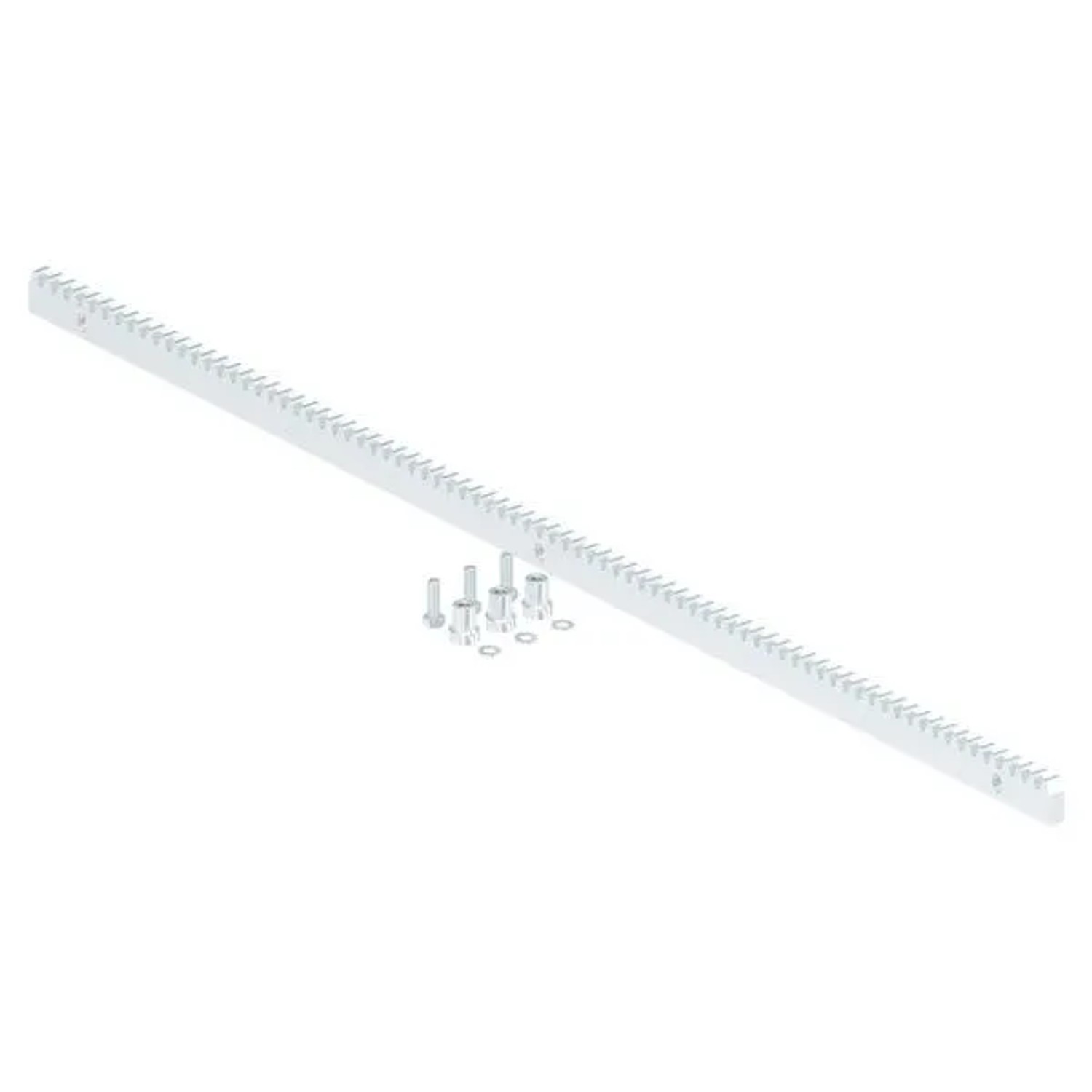 FeNau Zahnstange Stahl Verzinkt 30 X 12 mm Länge 1 m Inkl. Befestigungsmaterial