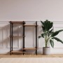 AR Shelving Standregal AR Deco, 185cm, Nebraska Dekor, mit Pflanze im Raum.