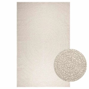 vidaXL Teppich ZIZUR Creme 200x290 cm Jute-Optik Indoor und Outdoor 4010381