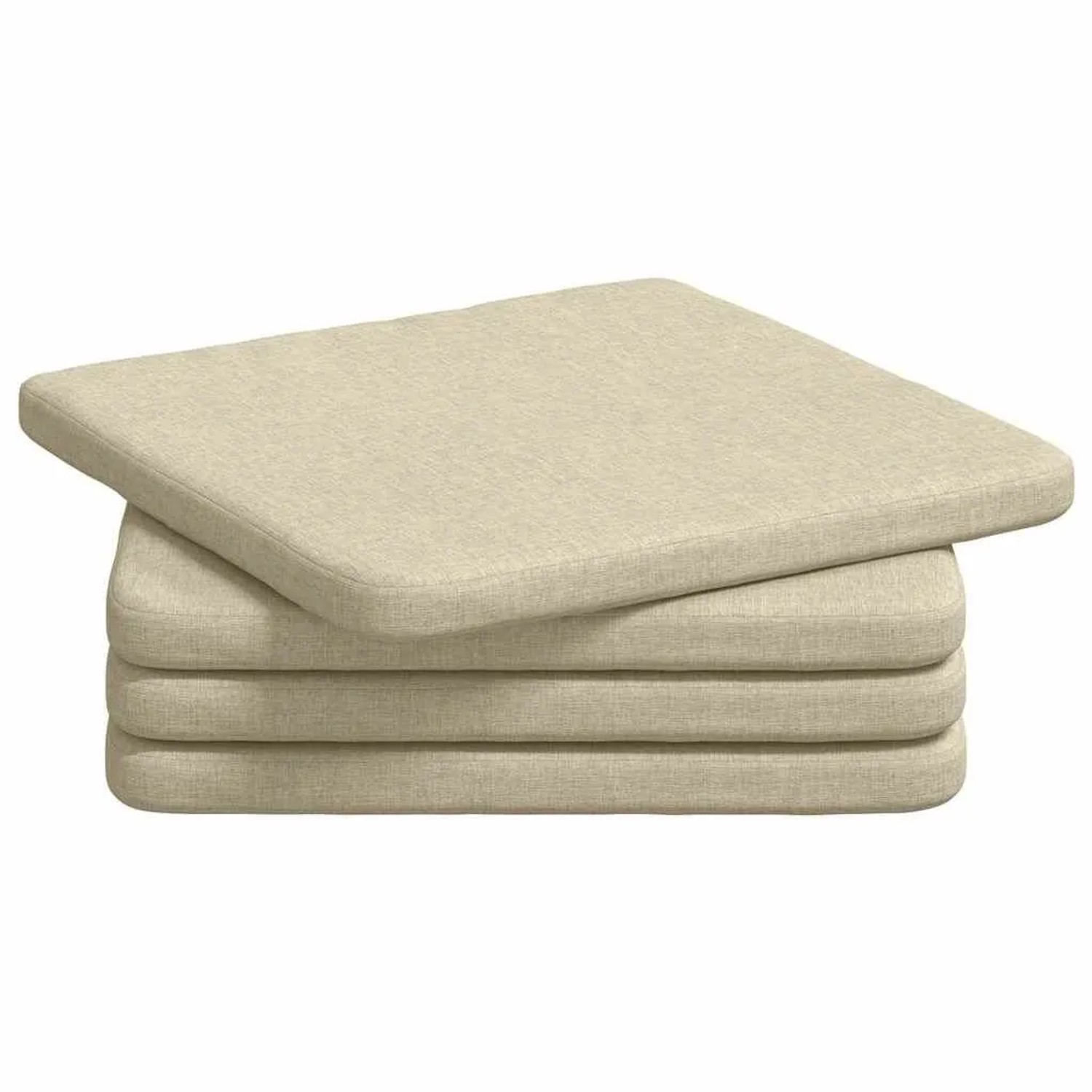 vidaXL Sitzkissen 4 Stk Creme 40 x 40 x 3 cm Stoff 42015196 günstig online kaufen