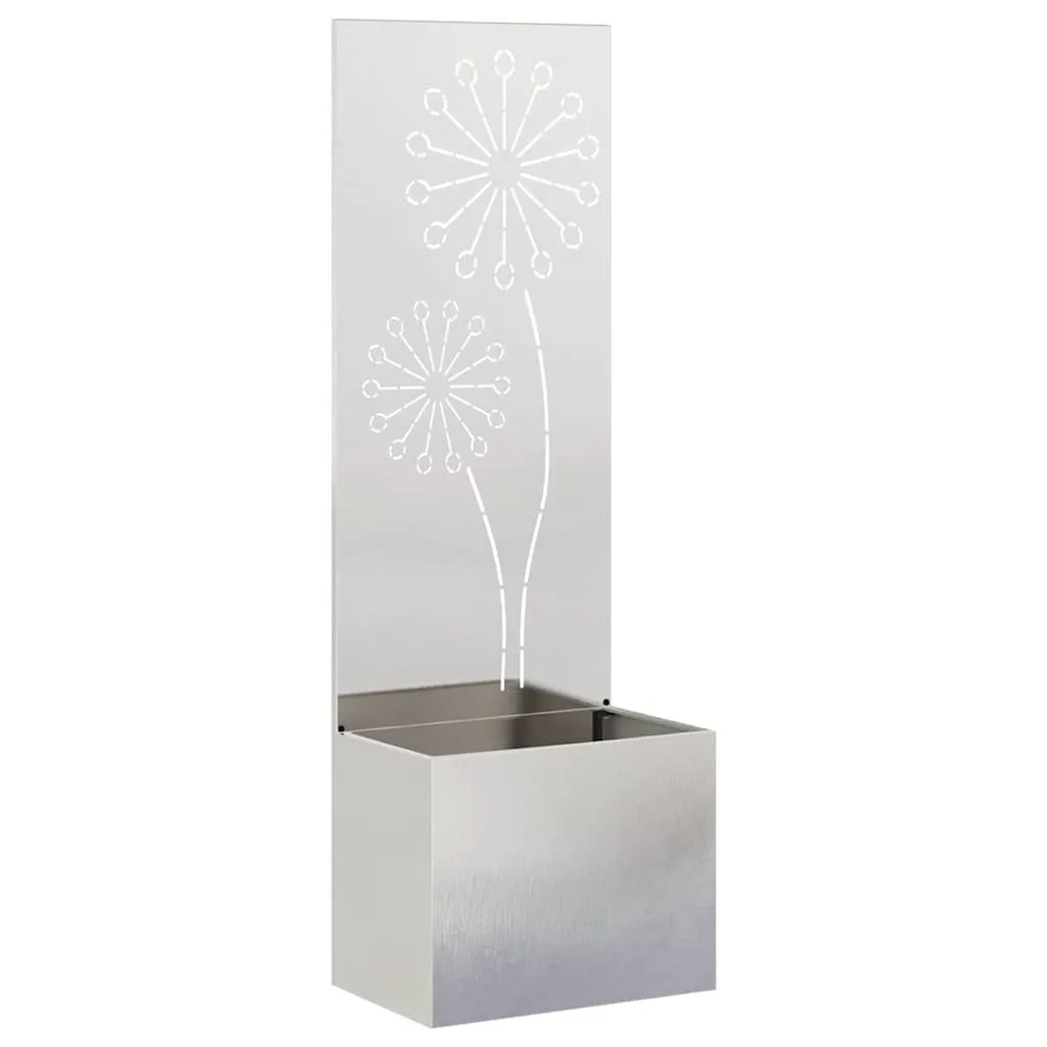 vidaXL Garten Sichtschutz-Leinwand Silber 50 x 140 cm Edelstahl 876459