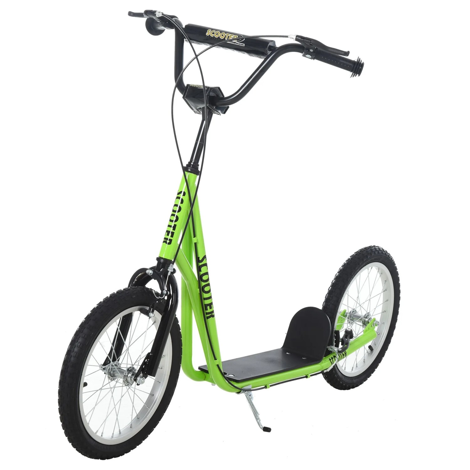 HOMCOM Kinderroller mit Luftreifen Handbremse