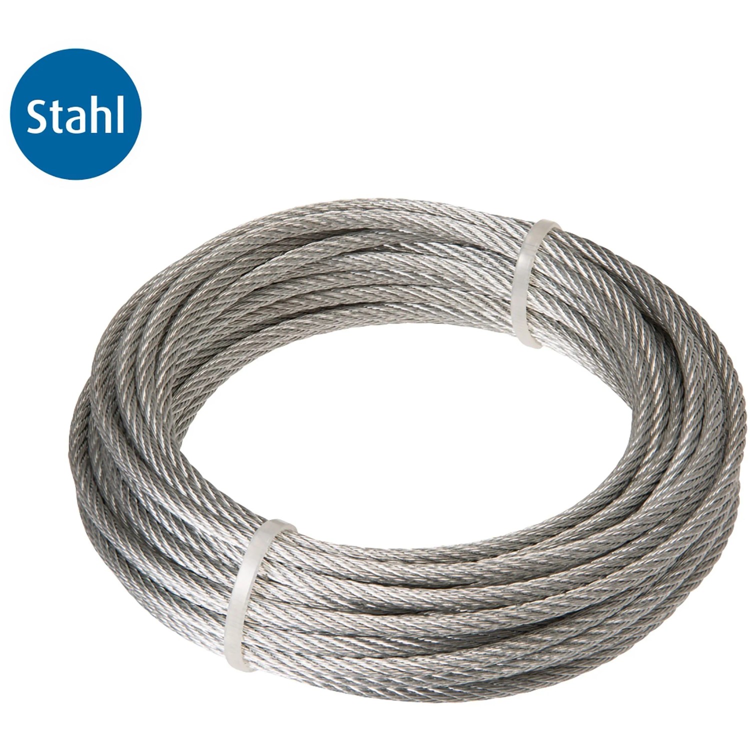 Conacord Drahtseil Stahl 6 x 7-FC Ausführung Ø 3 mm Länge 10 m