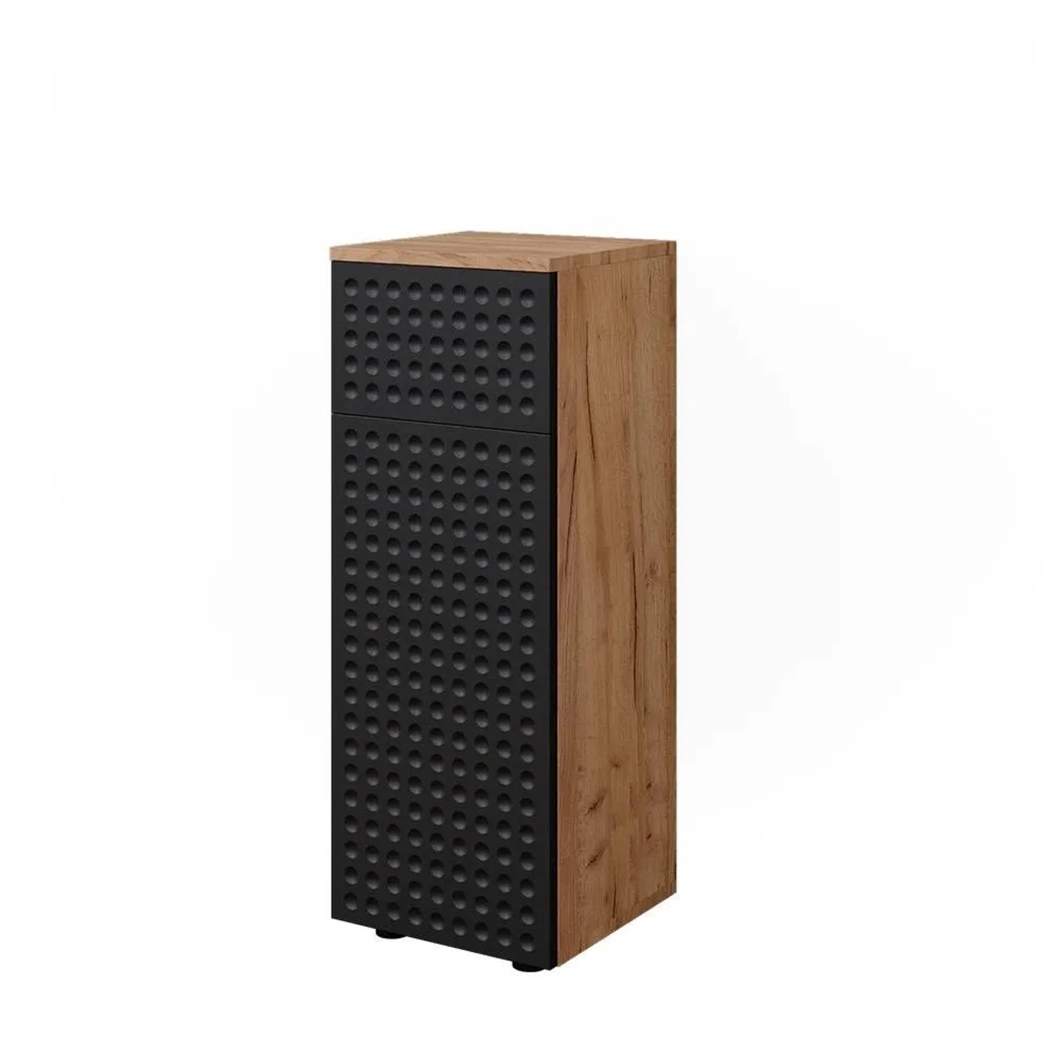 Vicco Midischrank Irma Anthrazit gepunktet 30 x 81 mit 1 Schublade 2 Fächer Badezimmer