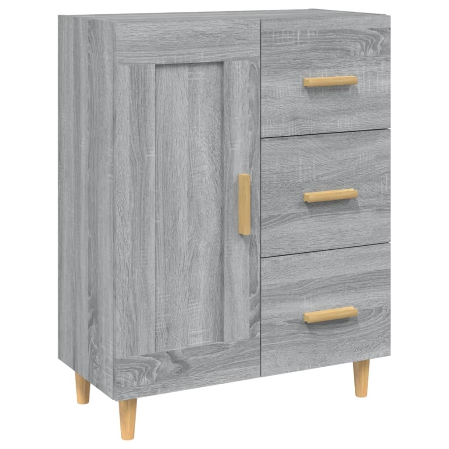 vidaXL Sideboard Grau Sonoma 69,5x34x90 cm Holzwerkstoff 817370 günstig online kaufen