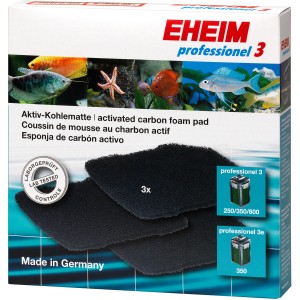 Eheim Aktivkohlematten Professionel 3e, 3 Stück für Aquarium Filter.