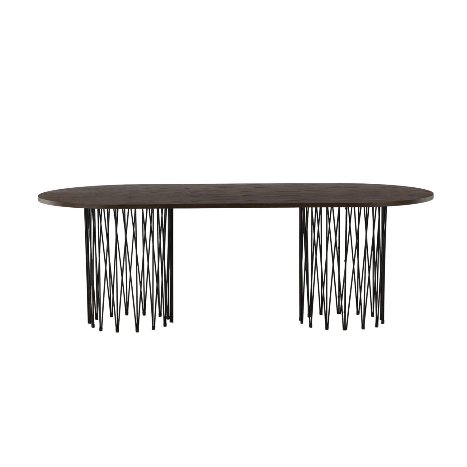 ebuy24 Stone Esstisch 100x220cm Schwarz Braun günstig online kaufen