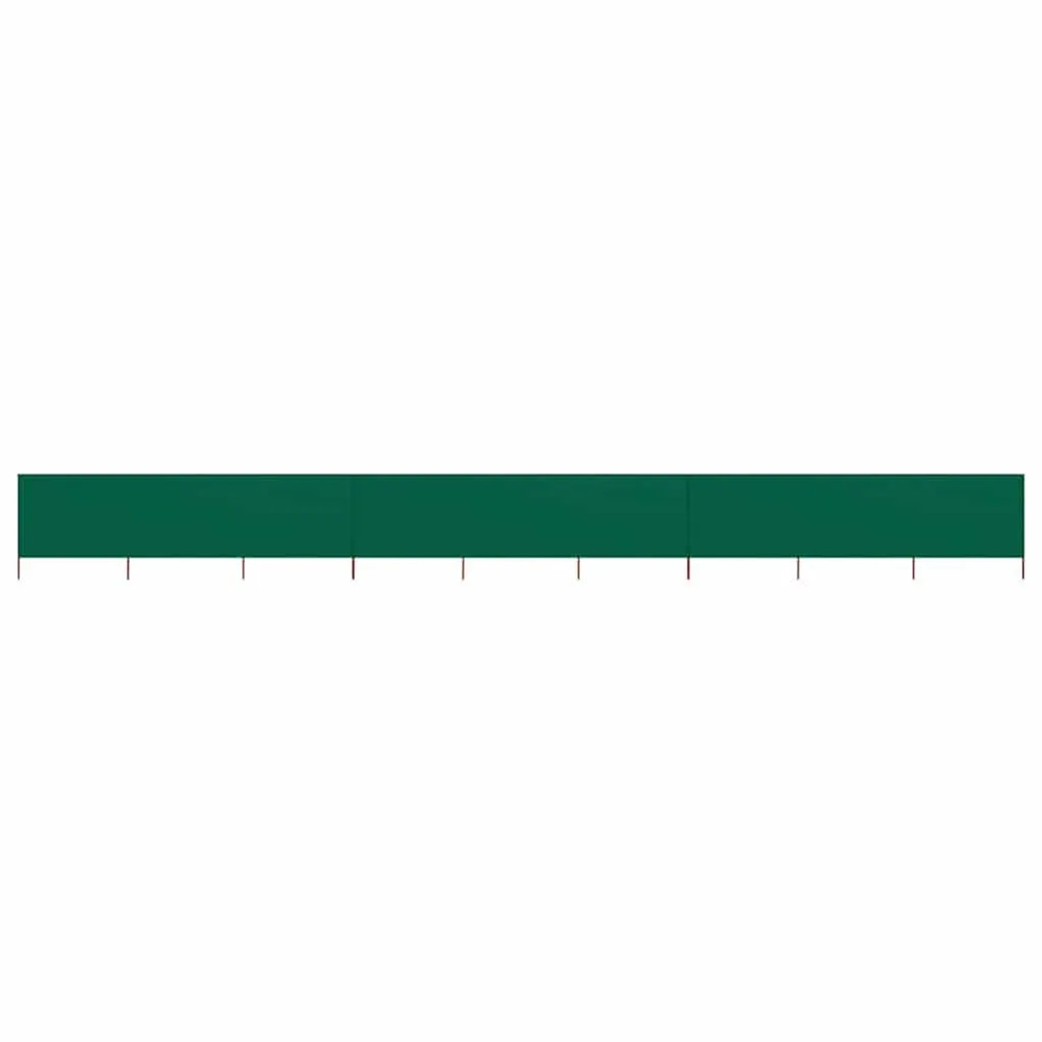 vidaXL 9 Teiliges Windschutzgewebe 1200 x 120 cm Grün 47193