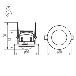 Kanlux Bewegungsmelder Pir Merge Adj Weiss 23451