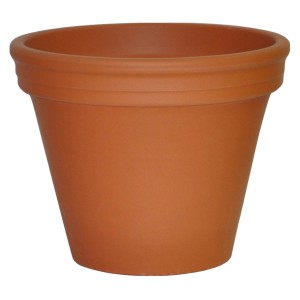 Pflanztopf aus Terrakotta, Ø 34 cm, klassisch und robust für Garten und Balkon.