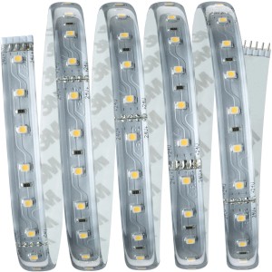 Paulmann LED-Strip Basis-Set MaxLED 500, 1,5m, Kunststoff, warmweißes Licht.
