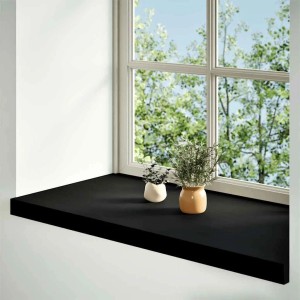 vidaXL Fensterbänke 2 Stk Dunkelbraun 70x40x2 cm Massivholz Eiche 4009197