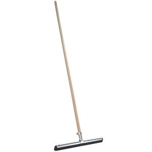 Bürstenmann Wasserschieber mit Holzstiel, 45 cm breit, für die Reinigung von Böden.