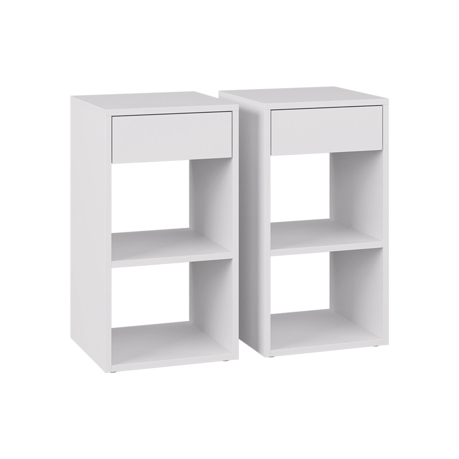 Vicco Nachttisch Dany Weiß 35 x 65 2er Set günstig online kaufen