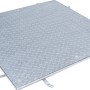 ACO Schachtabdeckung FI 2.0 Solid B125, Stahl verzinkt, 800x1000 mm, mit Tränenblech.