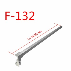 AICA Stabilisator, 140cm, Chrom glänzend, für 6-10mm Duschkabinen und Glaswände.