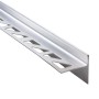 Dalsys Gefällekeil, 148cm, Edelstahl silber, für begehbare Dusche. Fliesenschiene mit Gefälle.