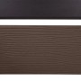 MCW Alu Mülltonnen-Zaun K57 Braun 130x110x6cm_4