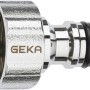 Geka plus-Hahnstecker, Stecksystem mit Innengewinde 30,3 mm (1 Zoll), verchromt.