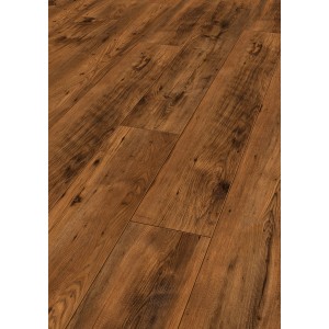 Jangal Laminatboden Chestnut Island Line Pro Nendo, Holzboden in Braun mit Maserung.
