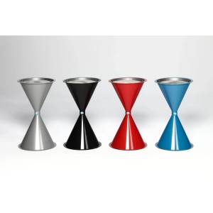 PROREGAL Klassischer Standascher Für Innen Außenbereich HxBxT 72 x 42 x 42 cm Kunststoff Blau