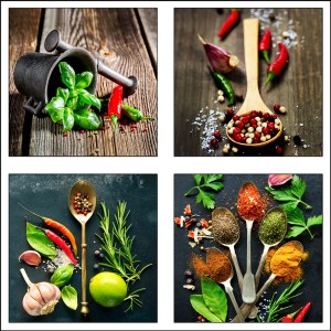 Memo-Art Magnet mit Gewürz-Motiven, 11,5x15 cm, für Pinnwände & Memoboards.