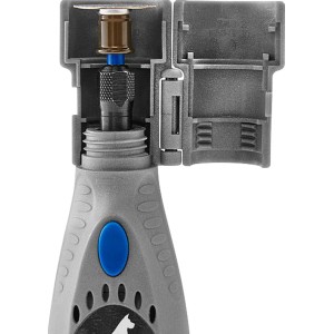 Dremel Krallenpflege-Set 7020-5 mit Schleifaufsatz für die Hundepfotenpflege.
