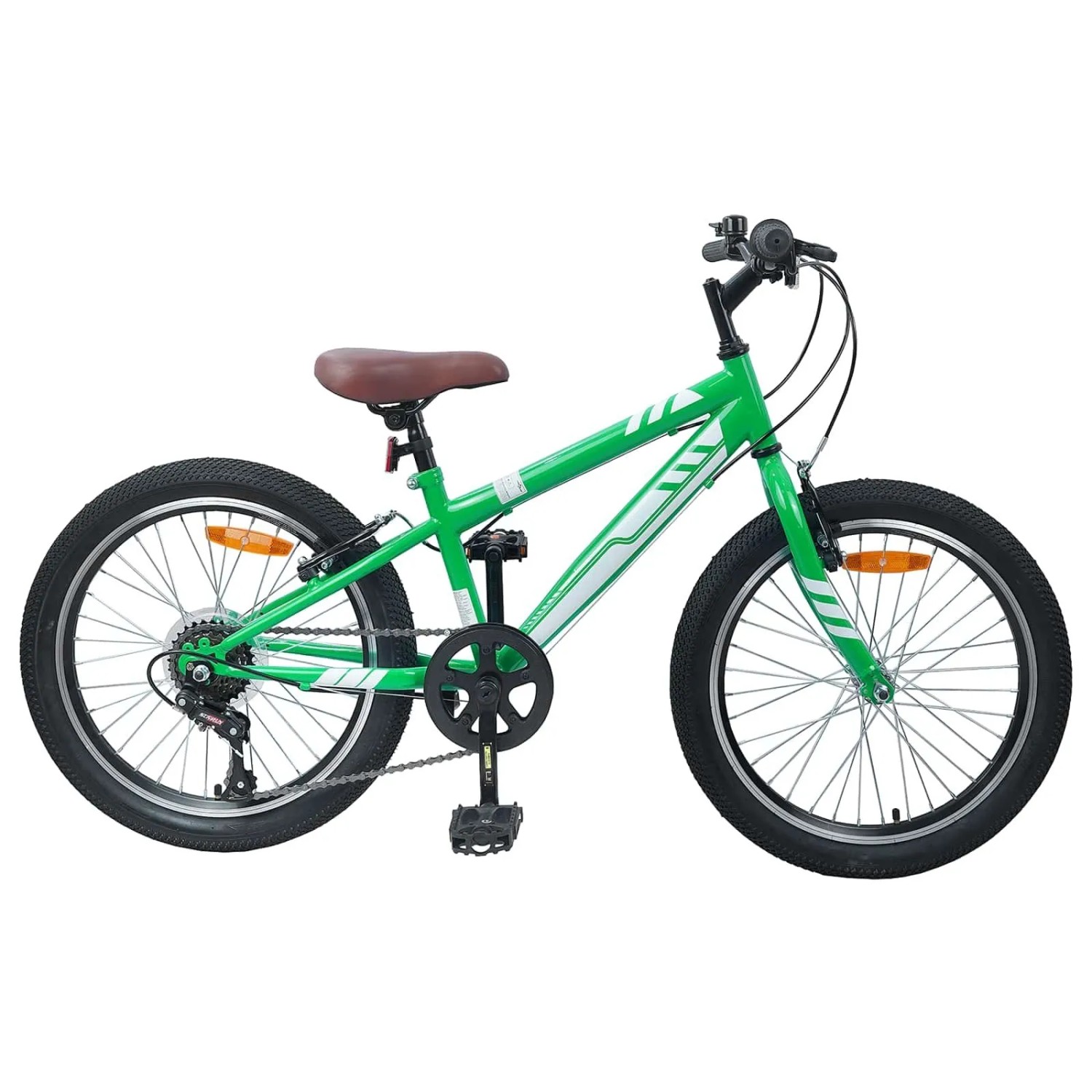 vidaXL Mountainbike 24 Zoll 6-Speed für 8-12 Jahre Alt Grün 42009749