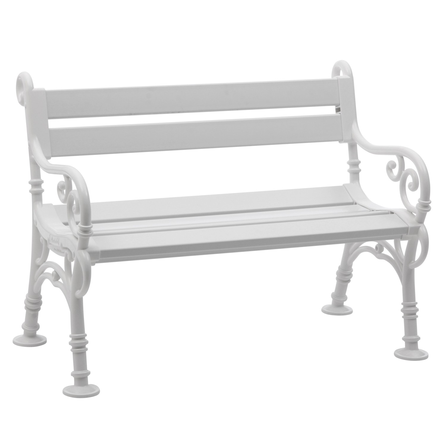 Blome-Tillmann 2er-Bank Linderhof 61 cm x 85 cm x 119 cm Weiß günstig online kaufen