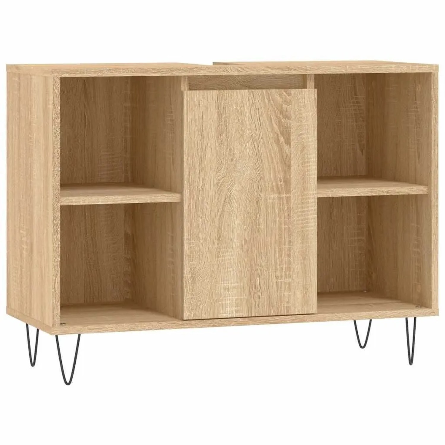 vidaXL Badschrank Sonoma-Eiche 80x33x60 cm Holzwerkstoff 831631 günstig online kaufen
