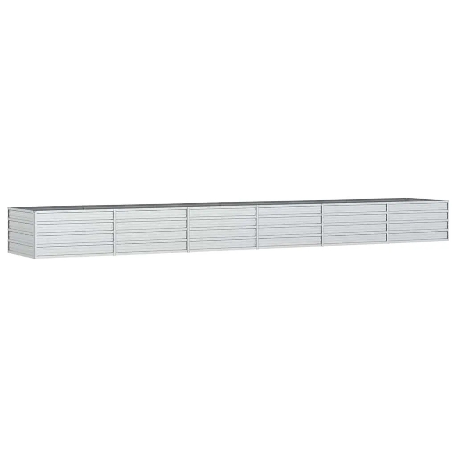 Furnicato Garten-hochbeet 480x80x45 Cm Verzinkter Stahl Silber