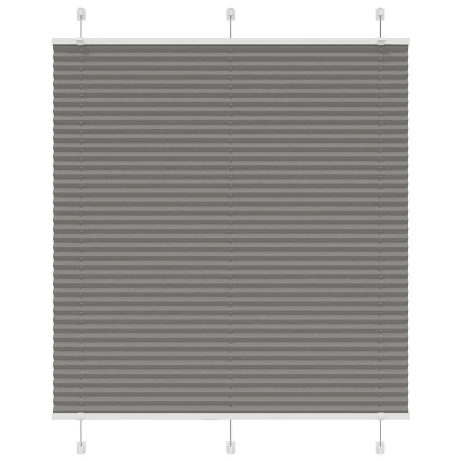 vidaXL Plissee Anthrazit 115x100 cm Stoffbreite 114,4 cm Polyester 4015078 günstig online kaufen